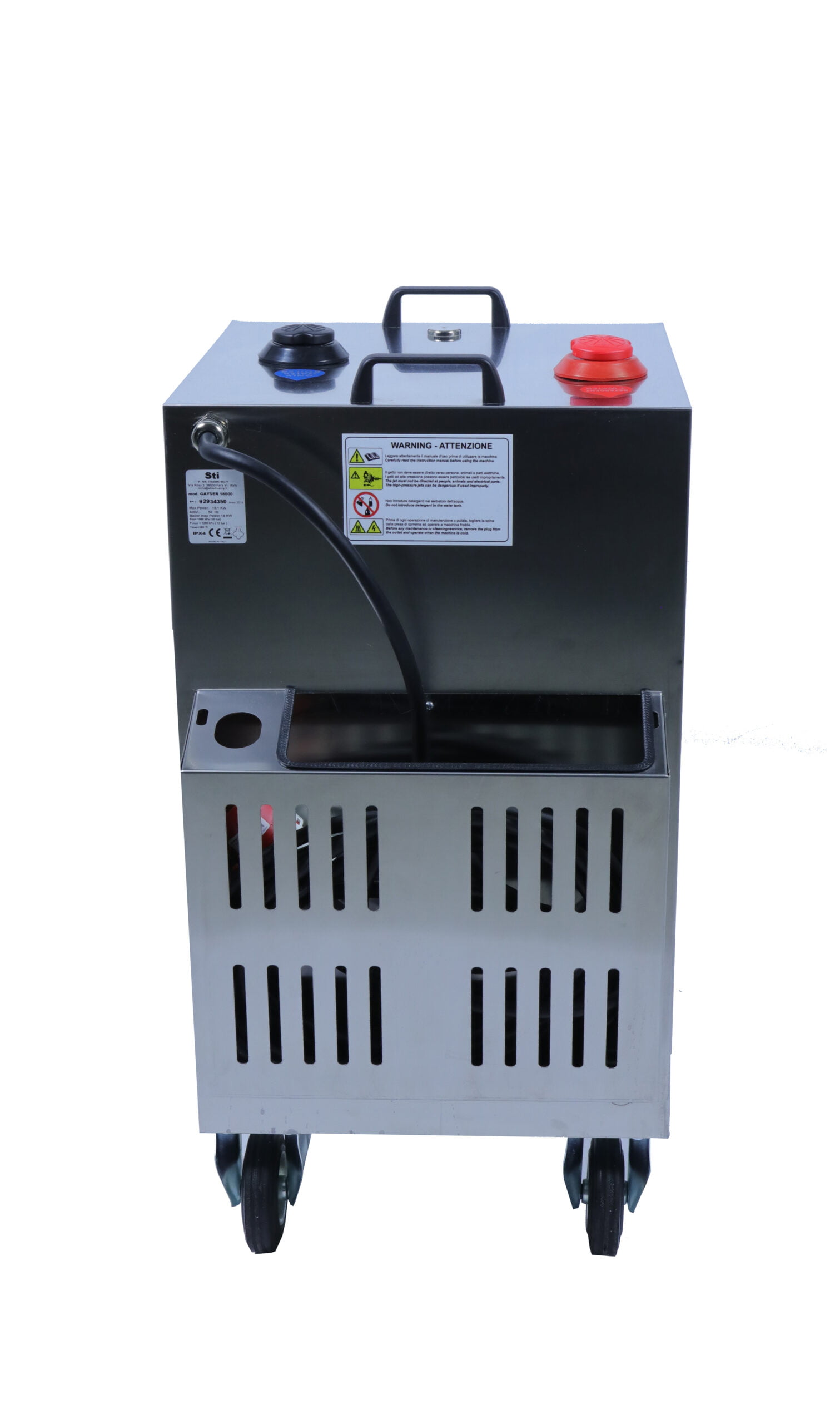 TCE professionele stoomreiniger G180 | 10 bar (krachtstroom) achterkant