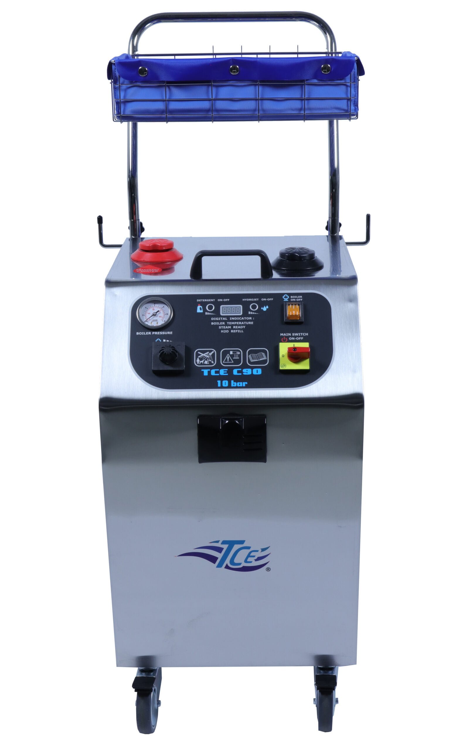 TCE professionele stoomreiniger G90 | 10 bar (krachtstroom) voorkant