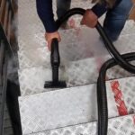 traanplaat trap reinigen met stoom tjibbe metaal