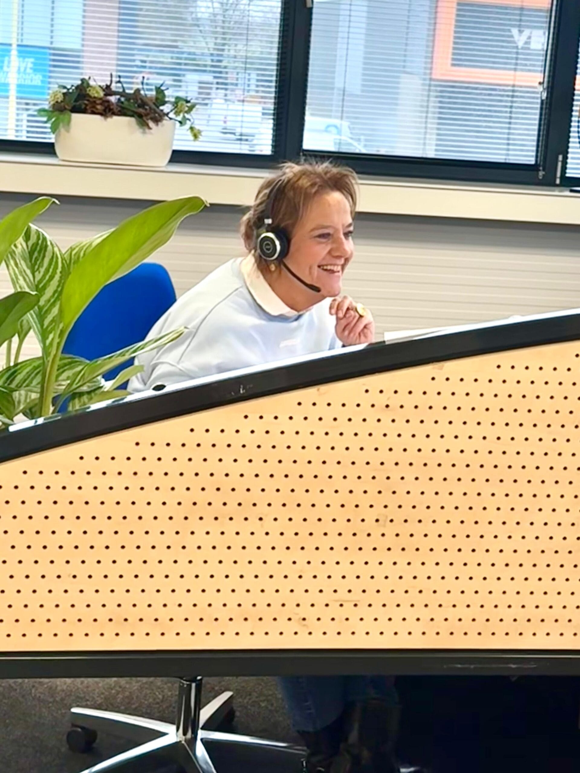 Astrid op kantoor