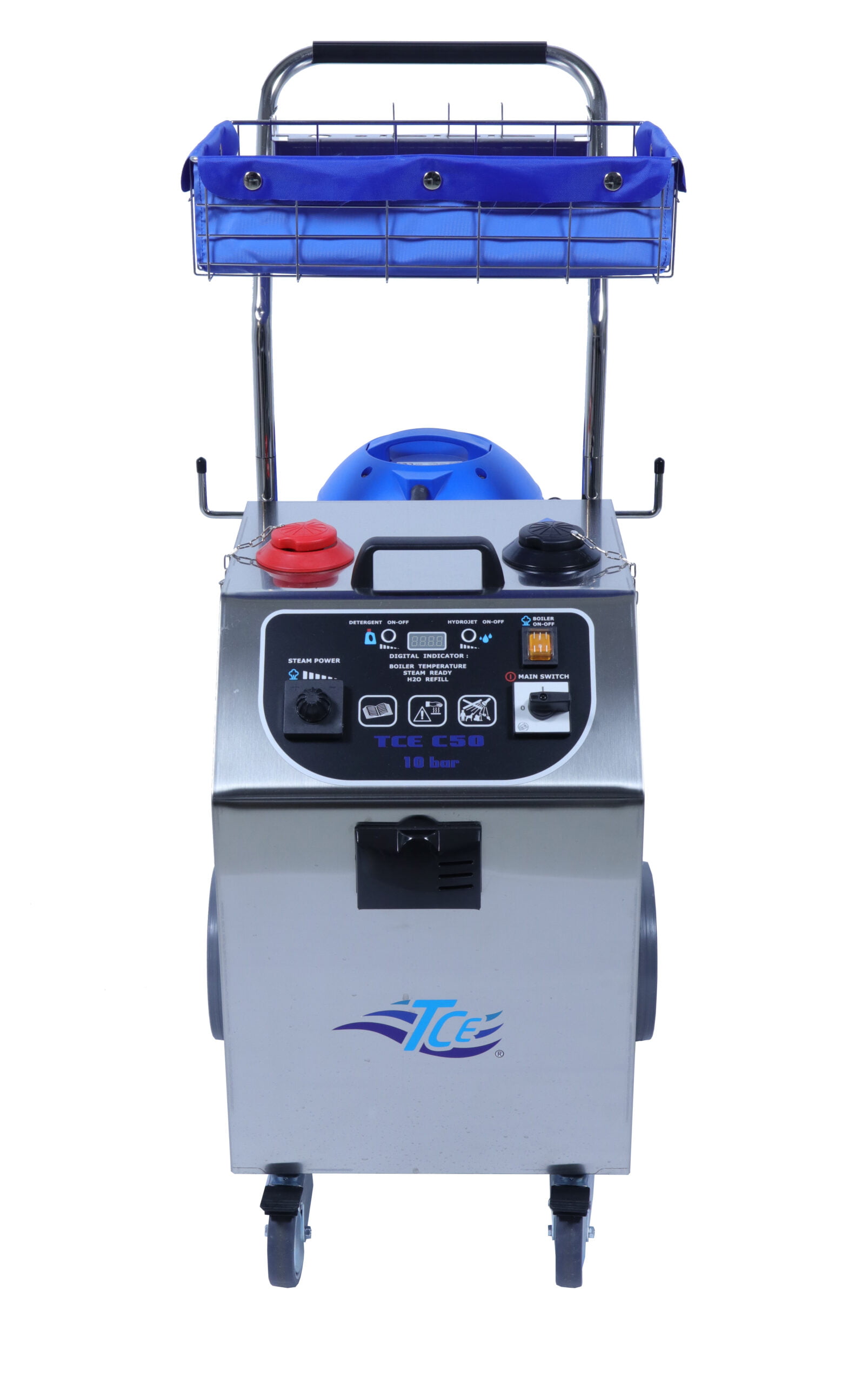 TCE stoomextractie stofzuiger C50 | 10 bar voorkant