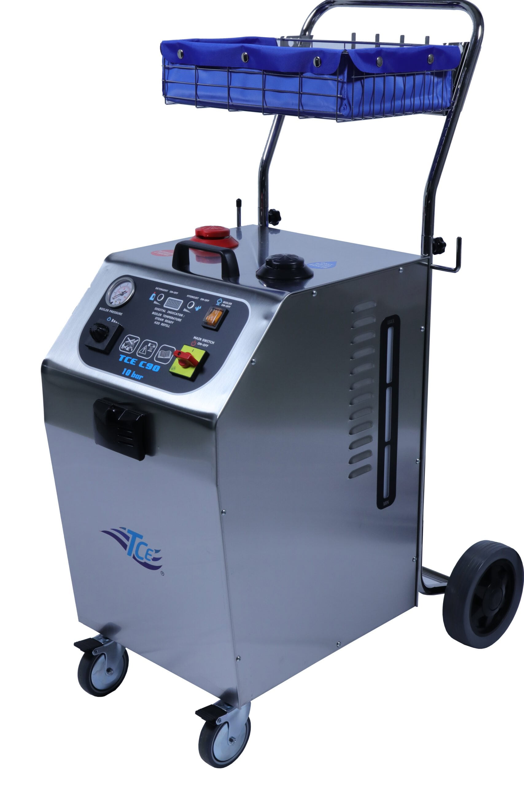 TCE professionele stoomreiniger G90 | 10 bar (krachtstroom) zijkant