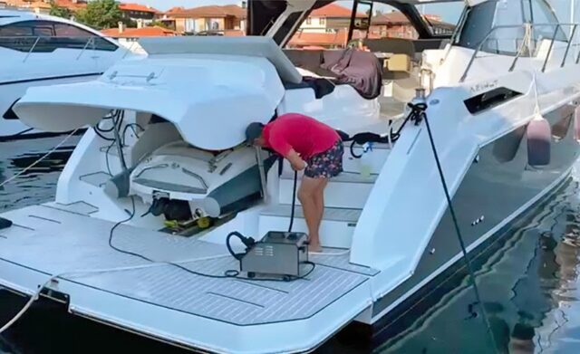 boot reinigen G20