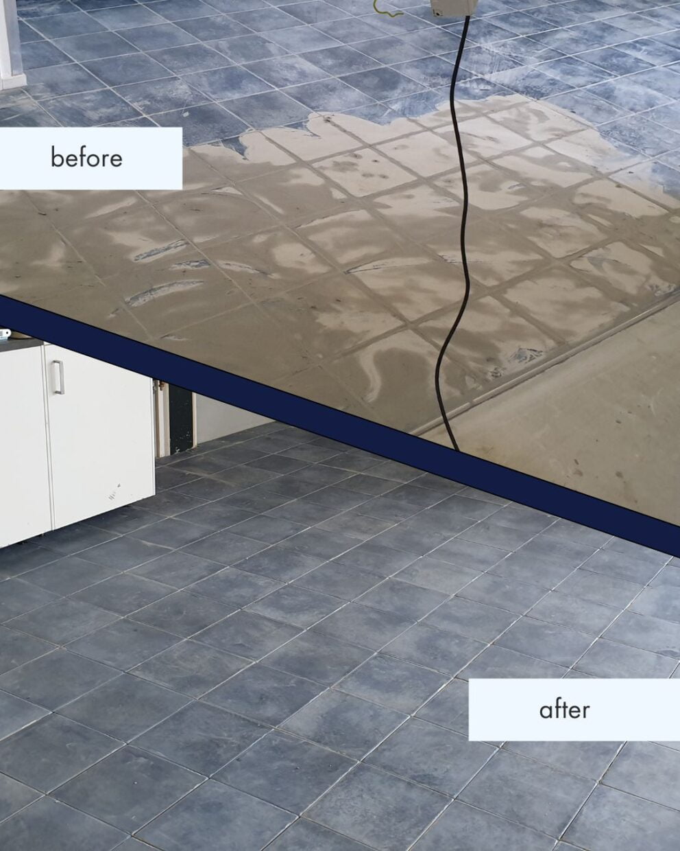 Cementsluier Reinigen Before And After