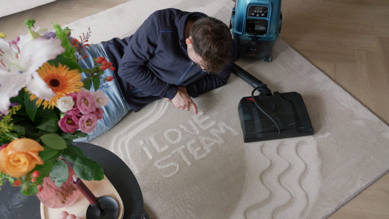 Melvin tapijt reinigen met stoom